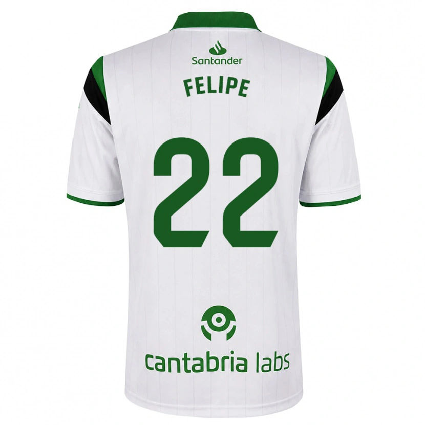 Danxen Homme Maillot Pedro Felipe #22 Blanc Vert Noir Tenues Domicile 2026/27 T-Shirt