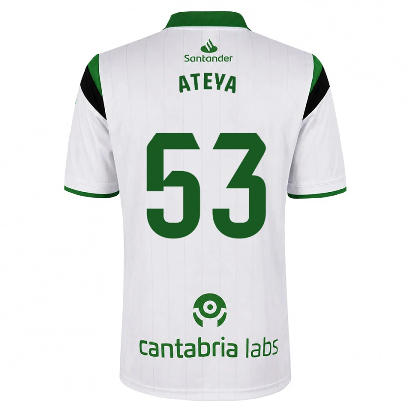 Danxen Homme Maillot Belal Ateya #53 Blanc Vert Noir Tenues Domicile 2026/27 T-Shirt