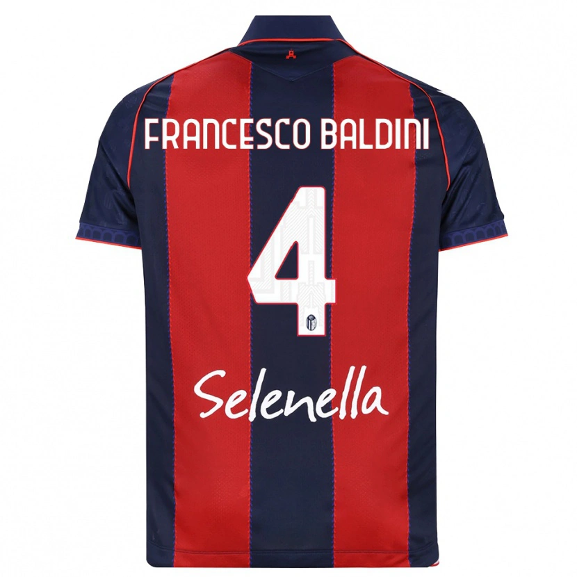 Danxen Homme Maillot Giovanni Francesco Baldini #4 Bleu Roi Rouge Blanc Tenues Domicile 2026/27 T-Shirt