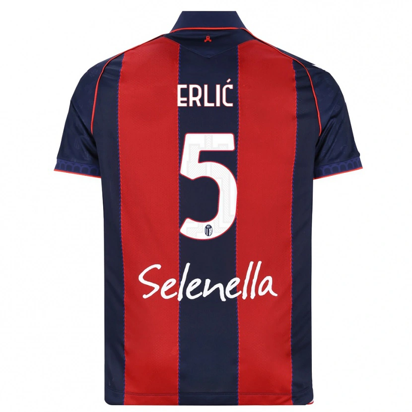 Danxen Homme Maillot Martin Erlić #5 Bleu Roi Rouge Blanc Tenues Domicile 2026/27 T-Shirt