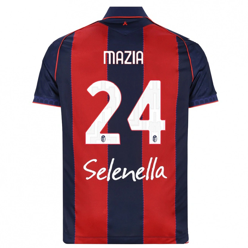 Danxen Homme Maillot Andrea Mazia #24 Bleu Roi Rouge Blanc Tenues Domicile 2026/27 T-Shirt