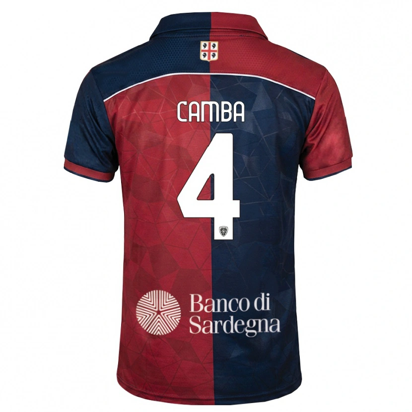 Danxen Homme Maillot Daniele Camba #4 Bourgogne Bleu Roi Tenues Domicile 2026/27 T-Shirt