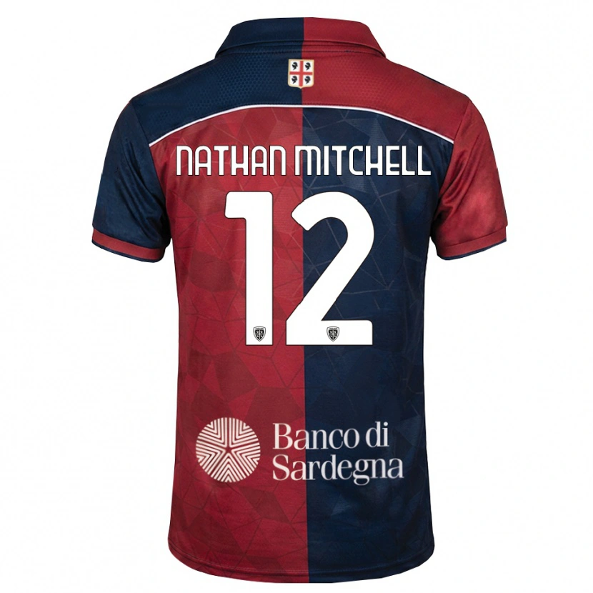 Danxen Homme Maillot Anton Nathan Mitchell #12 Bourgogne Bleu Roi Tenues Domicile 2026/27 T-Shirt