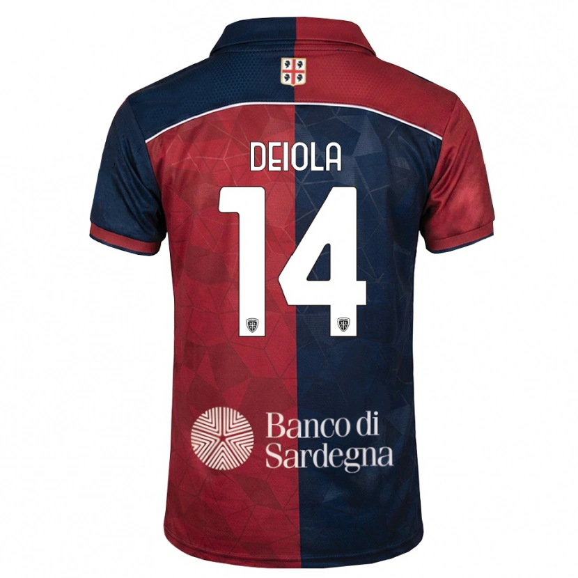 Danxen Homme Maillot Alessandro Deiola #14 Bourgogne Bleu Roi Tenues Domicile 2026/27 T-Shirt