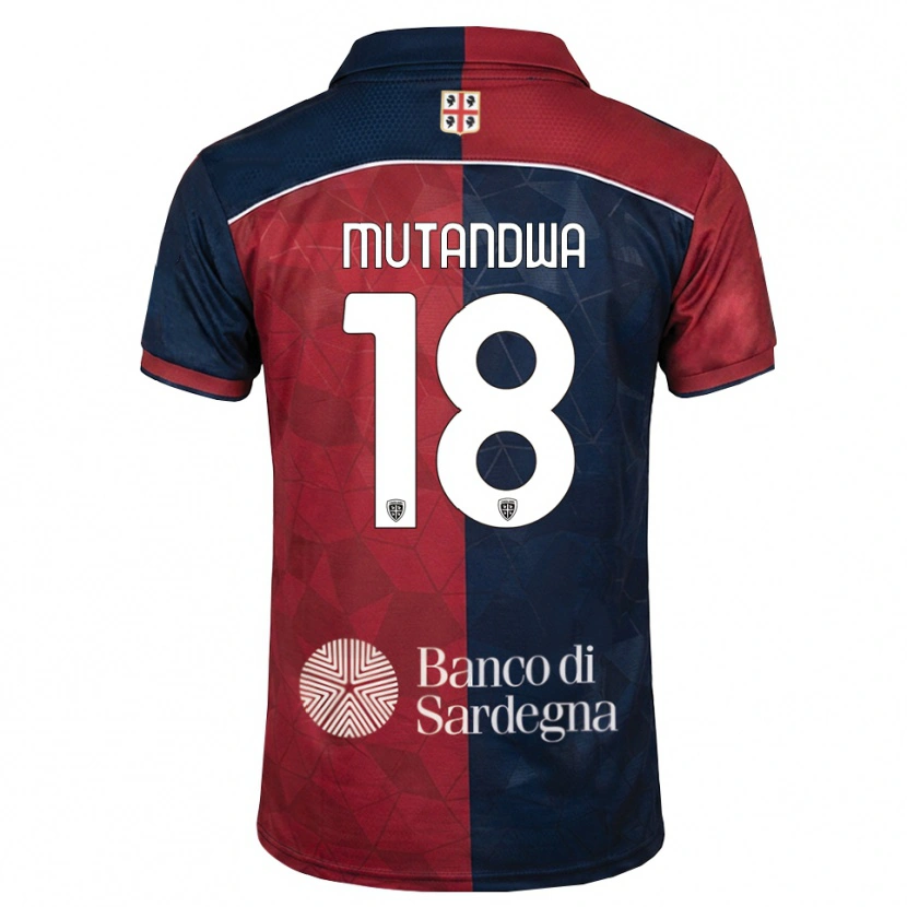 Danxen Homme Maillot Kingstone Mutandwa #18 Bourgogne Bleu Roi Tenues Domicile 2026/27 T-Shirt