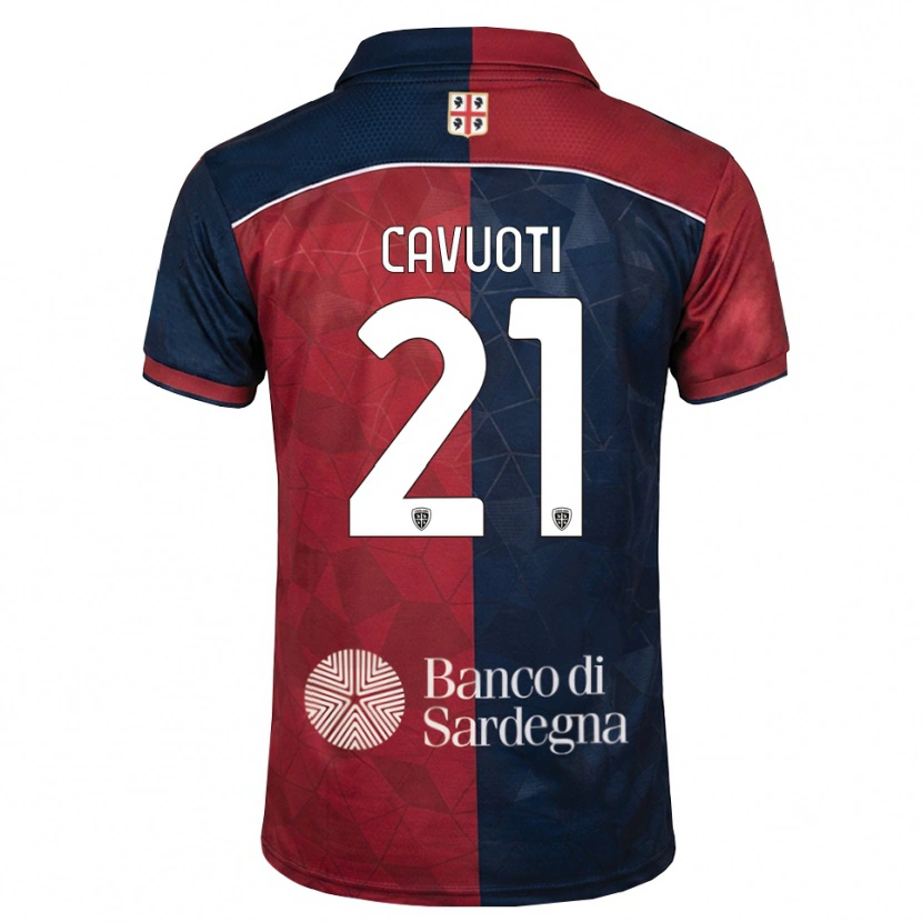 Danxen Homme Maillot Nicolò Cavuoti #21 Bourgogne Bleu Roi Tenues Domicile 2026/27 T-Shirt