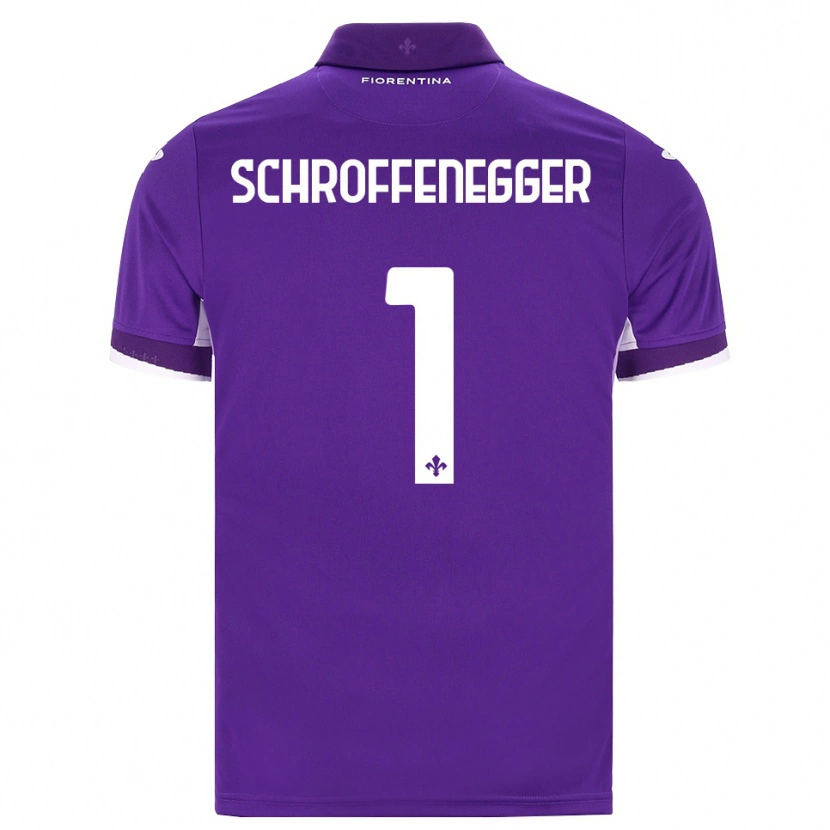 Danxen Homme Maillot Katja Schroffenegger #1 Violet Blanc Rose Tenues Domicile 2026/27 T-Shirt