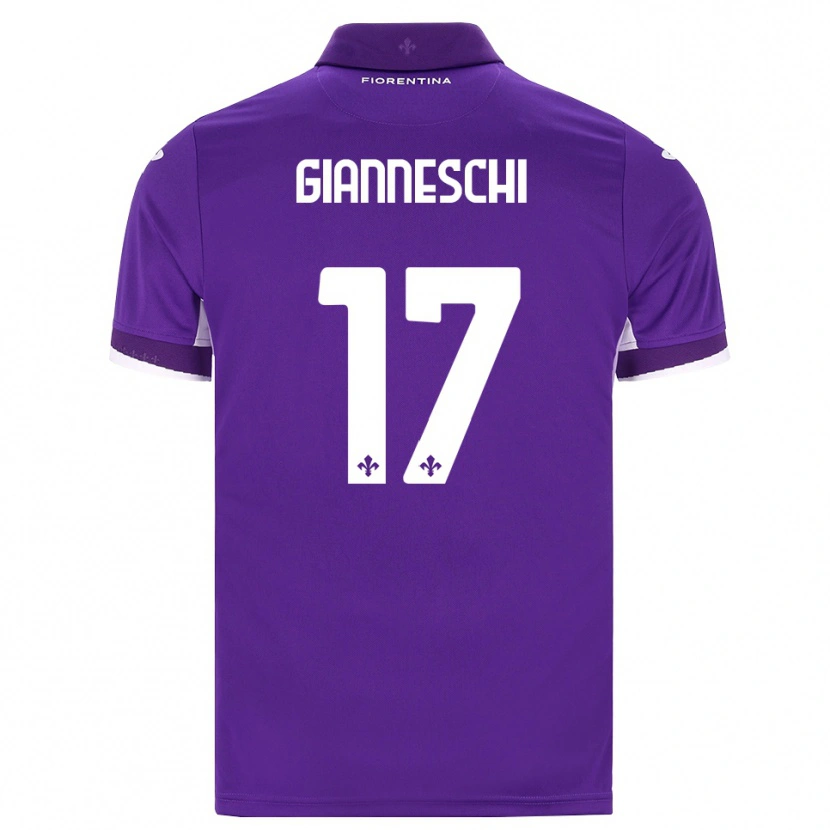 Danxen Homme Maillot Noah Gianneschi #17 Violet Blanc Rose Tenues Domicile 2026/27 T-Shirt