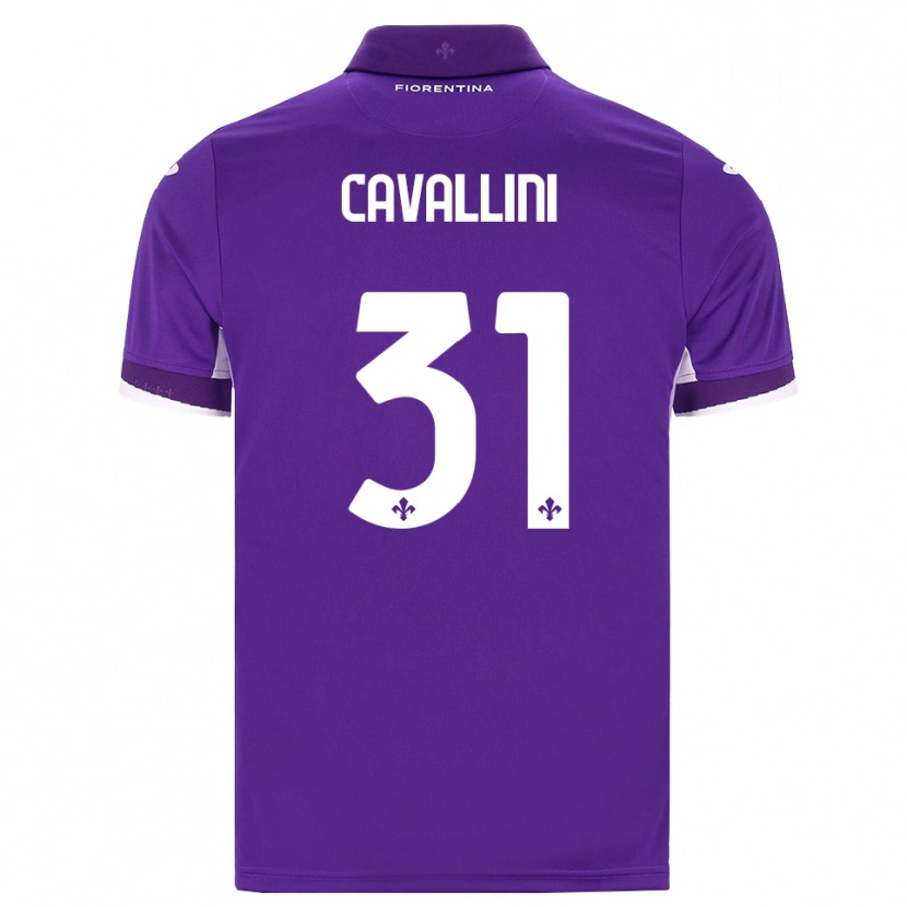 Danxen Homme Maillot Aurora Cavallini #31 Violet Blanc Rose Tenues Domicile 2026/27 T-Shirt