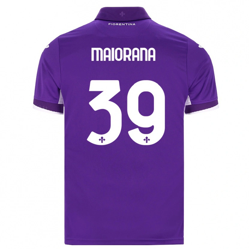 Danxen Homme Maillot Stefano Maiorana #39 Violet Blanc Rose Tenues Domicile 2026/27 T-Shirt