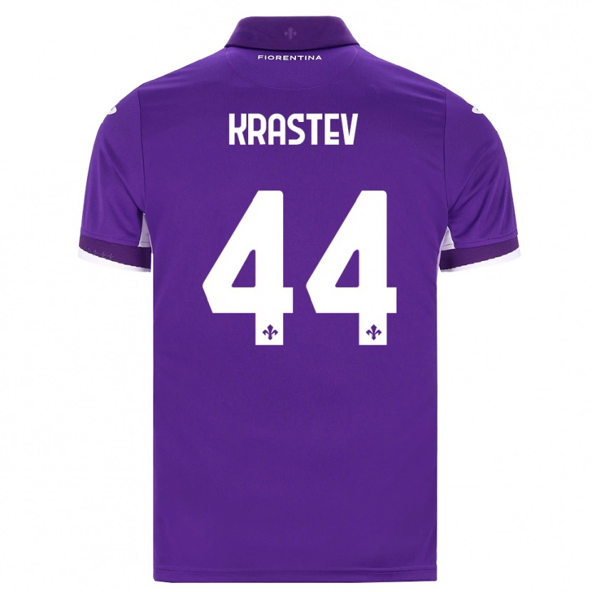 Danxen Homme Maillot Dimo Krastev #44 Violet Blanc Rose Tenues Domicile 2026/27 T-Shirt