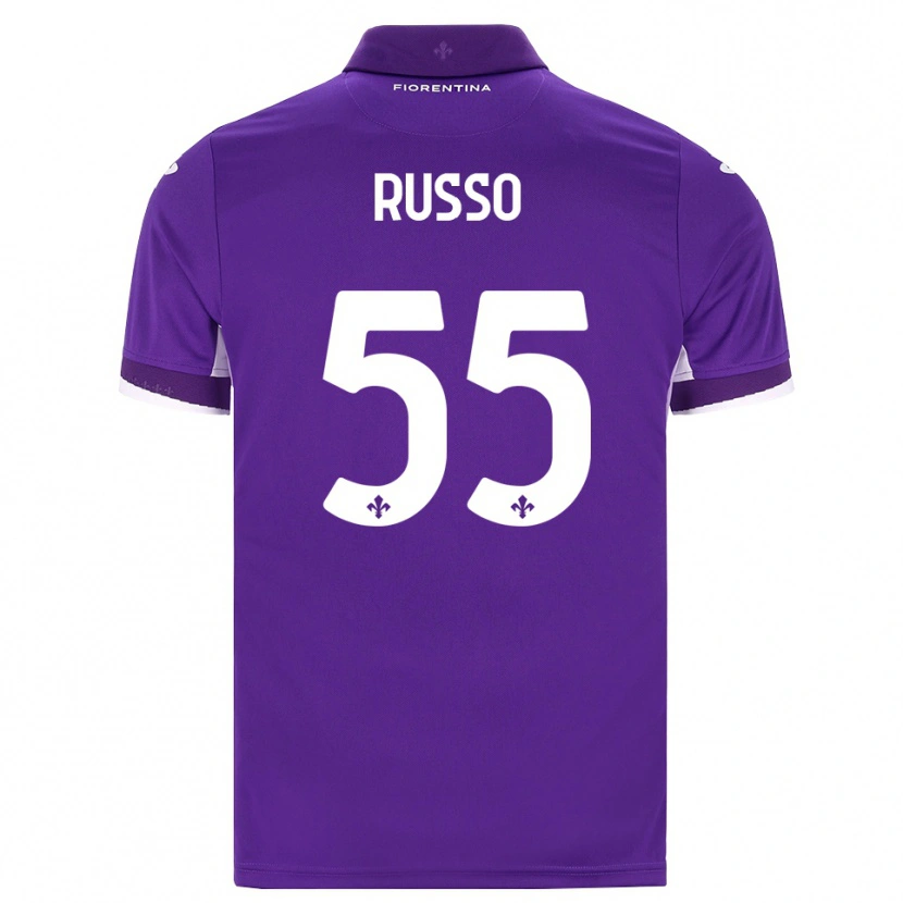 Danxen Homme Maillot Federica Russo #55 Violet Blanc Rose Tenues Domicile 2026/27 T-Shirt