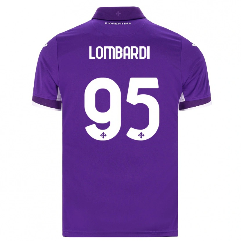 Danxen Homme Maillot Emma Lombardi #95 Violet Blanc Rose Tenues Domicile 2026/27 T-Shirt