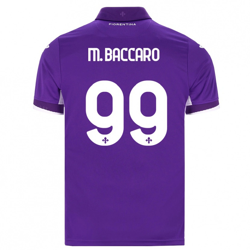 Danxen Homme Maillot Giulia Maria Baccaro #99 Violet Blanc Rose Tenues Domicile 2026/27 T-Shirt