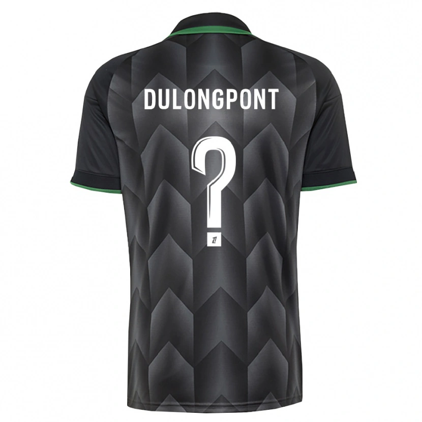 Danxen Homme Maillot Tom Dulongpont #0 Blanc Noir Vert Tenues Extérieur 2026/27 T-Shirt
