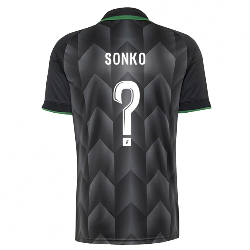 Danxen Homme Maillot Naël Sonko #0 Blanc Noir Vert Tenues Extérieur 2026/27 T-Shirt