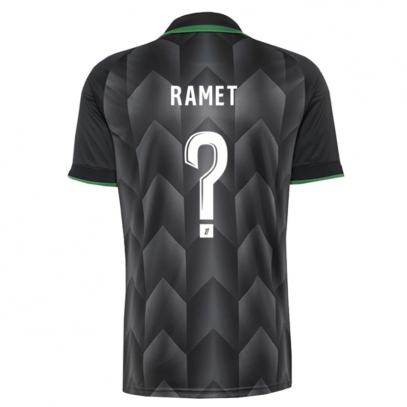 Danxen Homme Maillot Simon Ramet #0 Blanc Noir Vert Tenues Extérieur 2026/27 T-Shirt