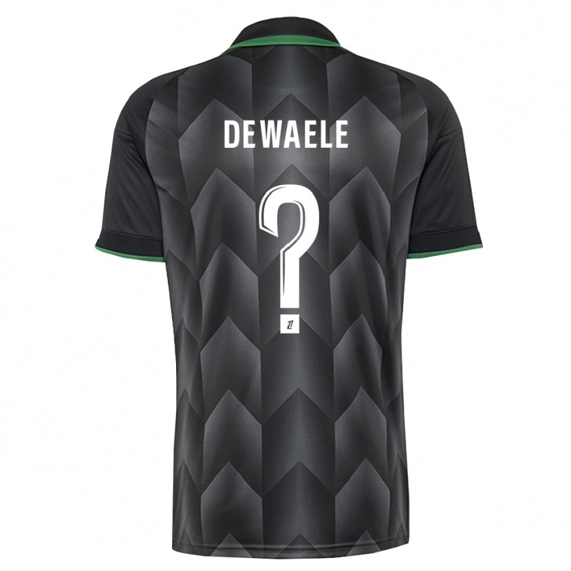 Danxen Homme Maillot Florian Dewaele #0 Blanc Noir Vert Tenues Extérieur 2026/27 T-Shirt