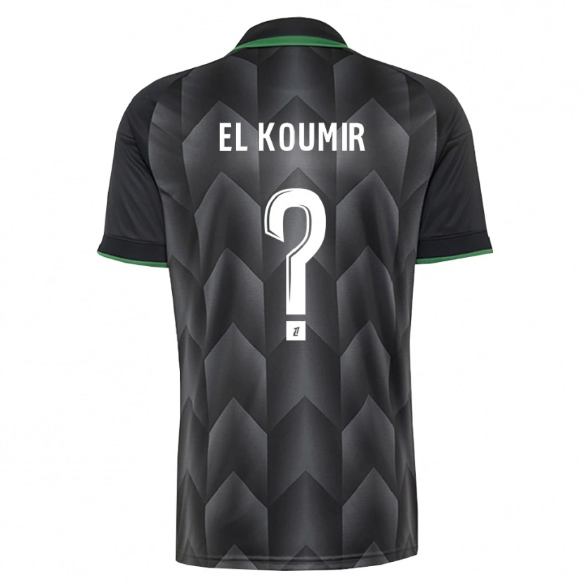 Danxen Homme Maillot Kaïna El Koumir #0 Blanc Noir Vert Tenues Extérieur 2026/27 T-Shirt