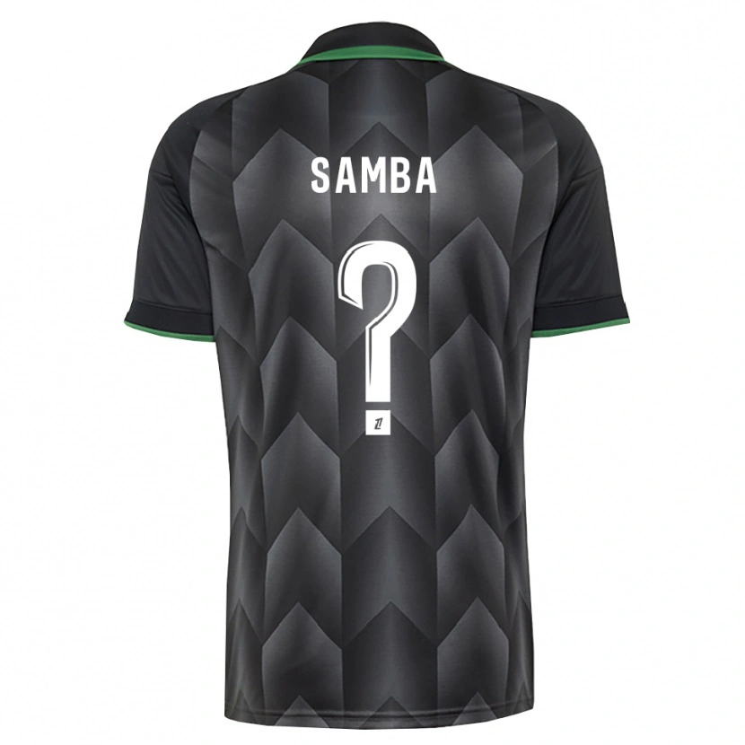 Danxen Homme Maillot Emmanuel Samba #0 Blanc Noir Vert Tenues Extérieur 2026/27 T-Shirt