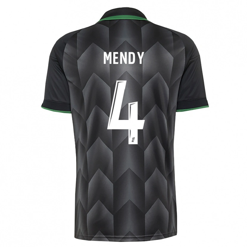 Danxen Homme Maillot Ellijah Mendy #4 Blanc Noir Vert Tenues Extérieur 2026/27 T-Shirt