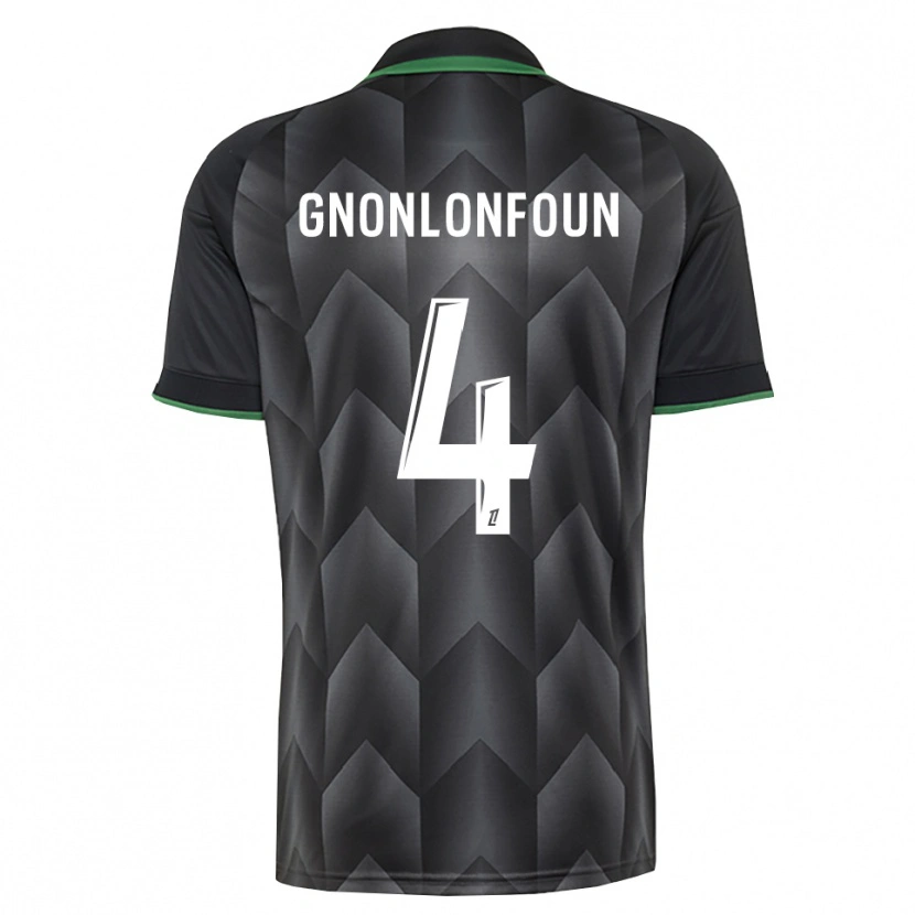 Danxen Homme Maillot Madi Gnonlonfoun #4 Blanc Noir Vert Tenues Extérieur 2026/27 T-Shirt
