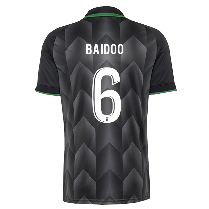 Danxen Homme Maillot Samson Baidoo #6 Blanc Noir Vert Tenues Extérieur 2026/27 T-Shirt