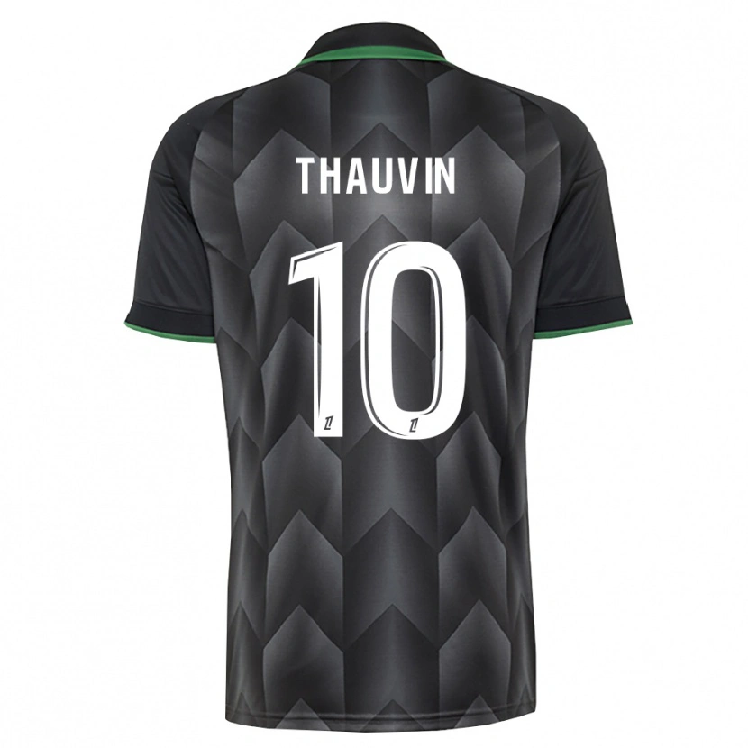 Danxen Homme Maillot Florian Thauvin #10 Blanc Noir Vert Tenues Extérieur 2026/27 T-Shirt