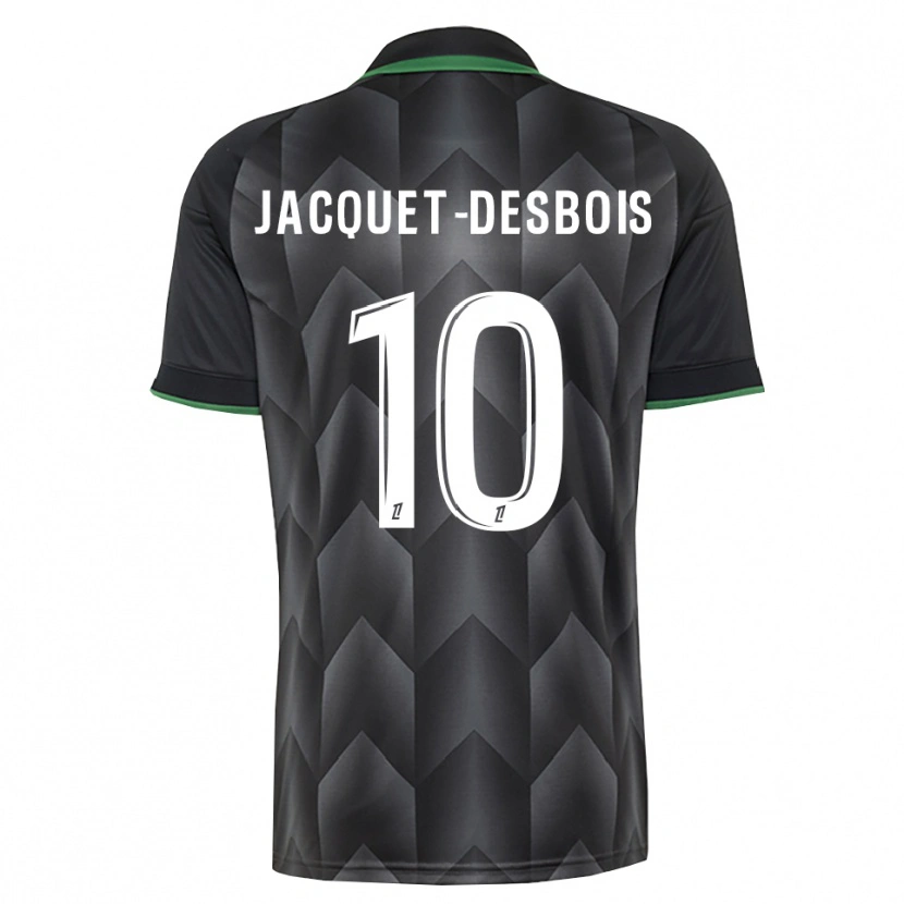 Danxen Homme Maillot Tairik Jacquet-Desbois #10 Blanc Noir Vert Tenues Extérieur 2026/27 T-Shirt