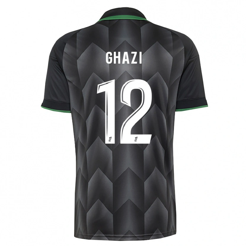 Danxen Homme Maillot Ali Ghazi #12 Blanc Noir Vert Tenues Extérieur 2026/27 T-Shirt