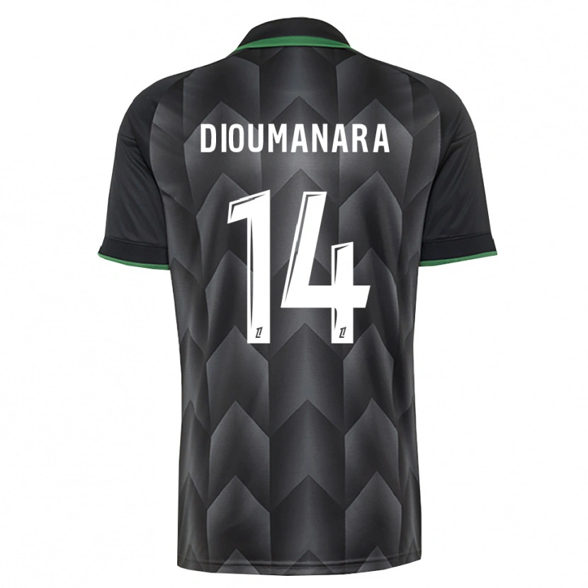 Danxen Homme Maillot Sidi Dioumanara #14 Blanc Noir Vert Tenues Extérieur 2026/27 T-Shirt