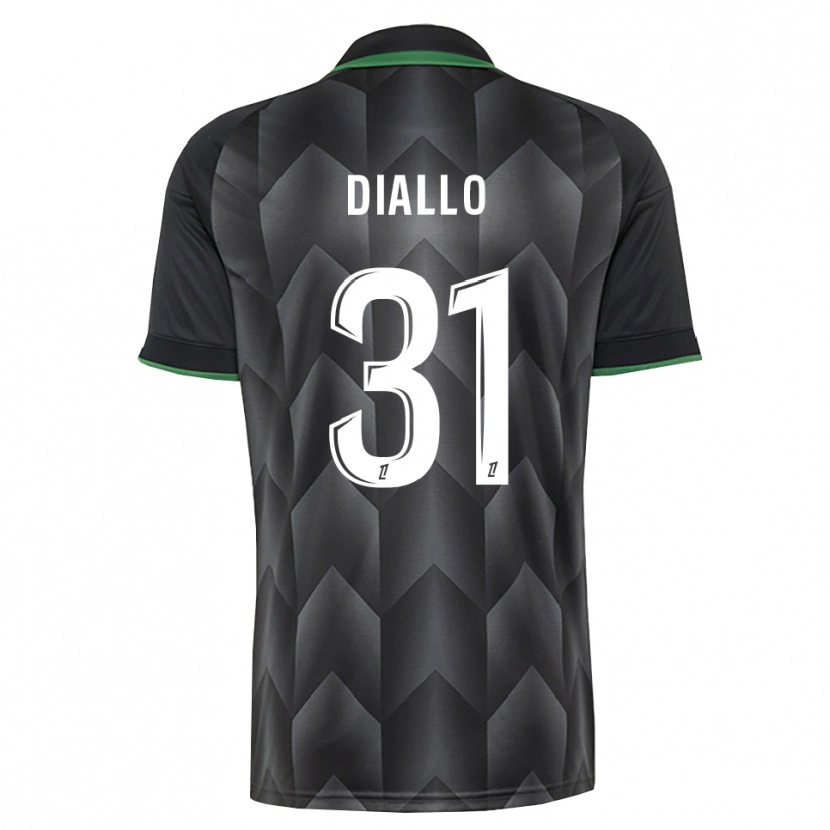 Danxen Homme Maillot Alpha Diallo #31 Blanc Noir Vert Tenues Extérieur 2026/27 T-Shirt