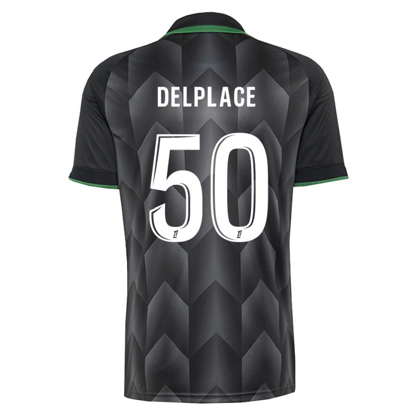 Danxen Homme Maillot Adam Delplace #50 Blanc Noir Vert Tenues Extérieur 2026/27 T-Shirt