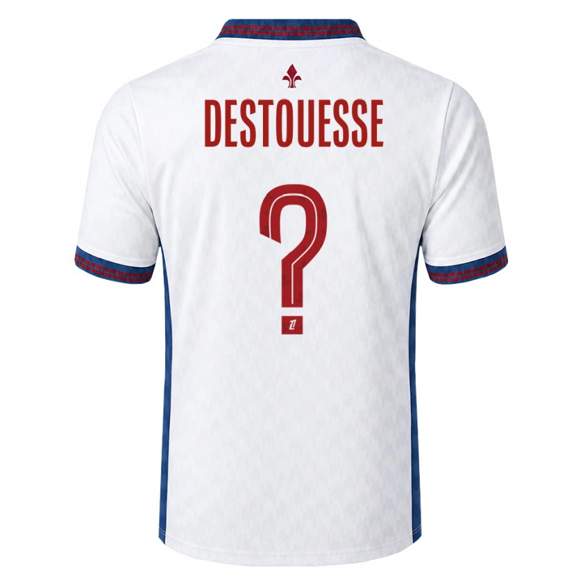 Danxen Homme Maillot Guilhem Destouesse #0 Rouge Blanc Bleu Tenues Extérieur 2026/27 T-Shirt