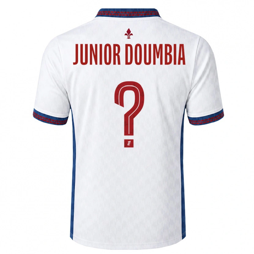 Danxen Homme Maillot Samba Junior Doumbia #0 Rouge Blanc Bleu Tenues Extérieur 2026/27 T-Shirt