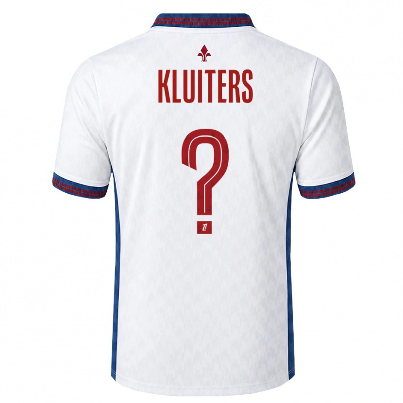 Danxen Homme Maillot Luuk Kluiters #0 Rouge Blanc Bleu Tenues Extérieur 2026/27 T-Shirt