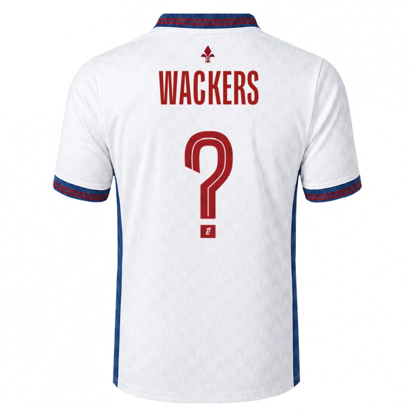 Danxen Homme Maillot Maxime Wackers #0 Rouge Blanc Bleu Tenues Extérieur 2026/27 T-Shirt