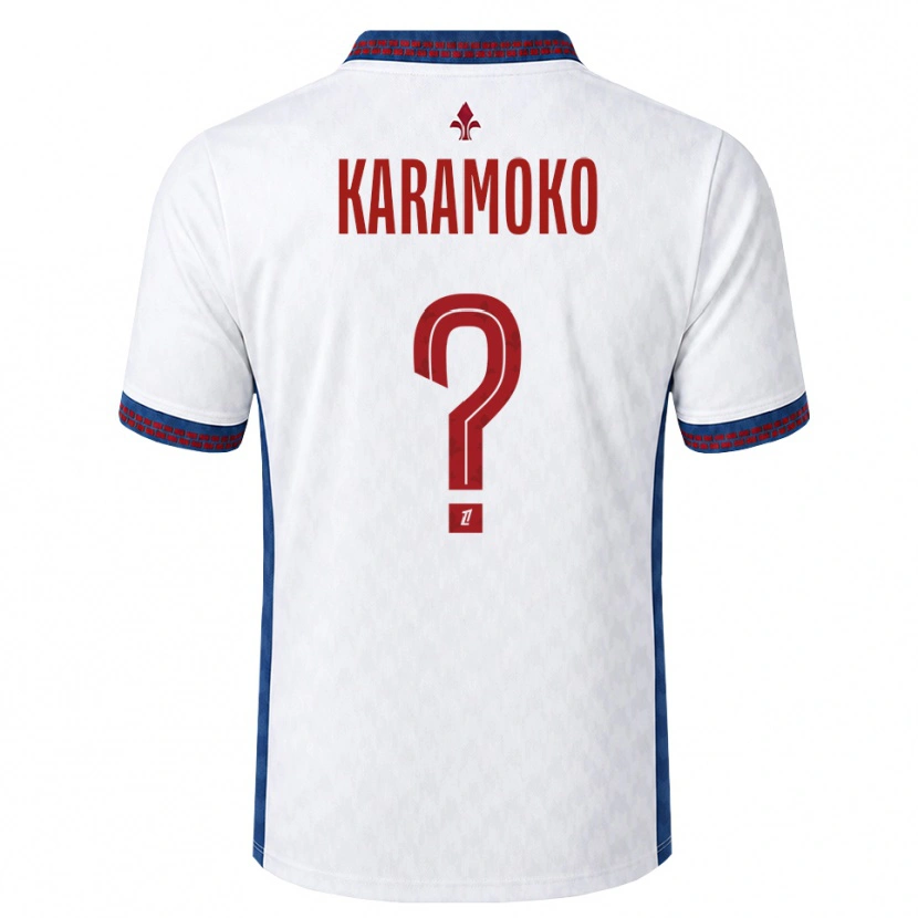 Danxen Homme Maillot Ibrahim Karamoko #0 Rouge Blanc Bleu Tenues Extérieur 2026/27 T-Shirt