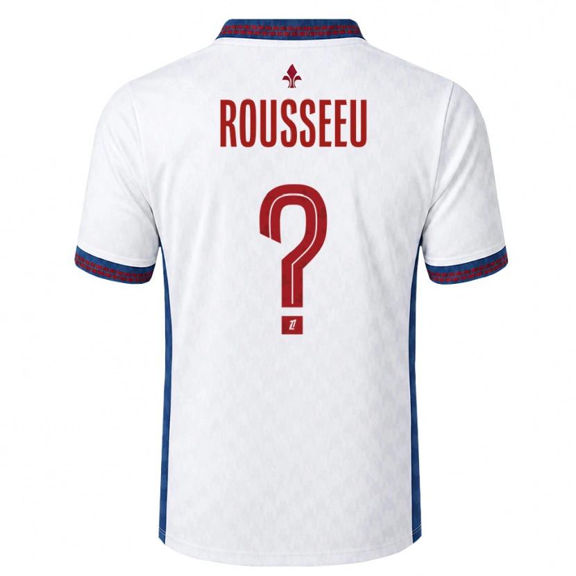 Danxen Homme Maillot Justine Rousseeu #0 Rouge Blanc Bleu Tenues Extérieur 2026/27 T-Shirt