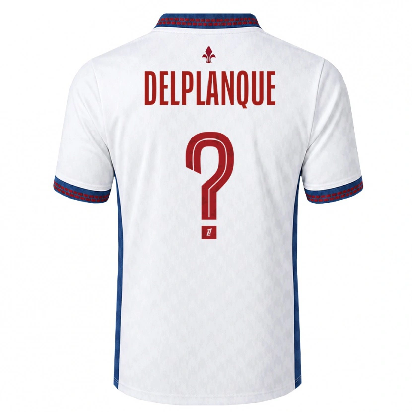 Danxen Homme Maillot Gaël Delplanque #0 Rouge Blanc Bleu Tenues Extérieur 2026/27 T-Shirt