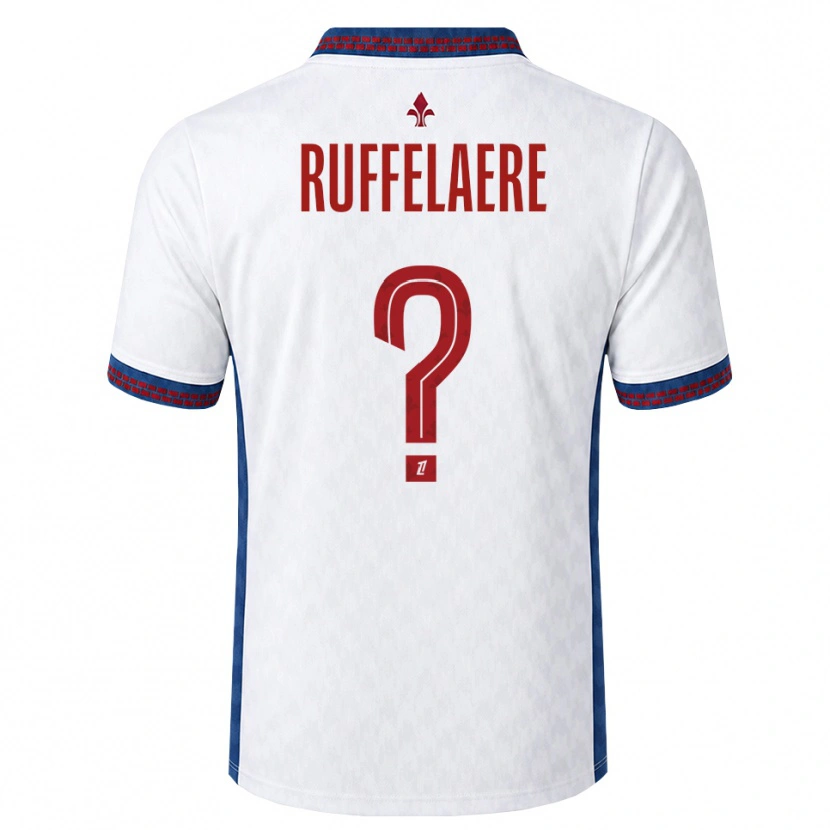 Danxen Homme Maillot Perrine Ruffelaere #0 Rouge Blanc Bleu Tenues Extérieur 2026/27 T-Shirt