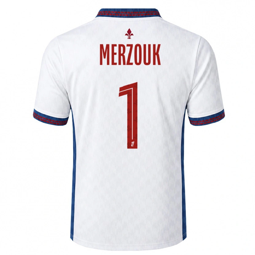 Danxen Homme Maillot Samy Merzouk #1 Rouge Blanc Bleu Tenues Extérieur 2026/27 T-Shirt