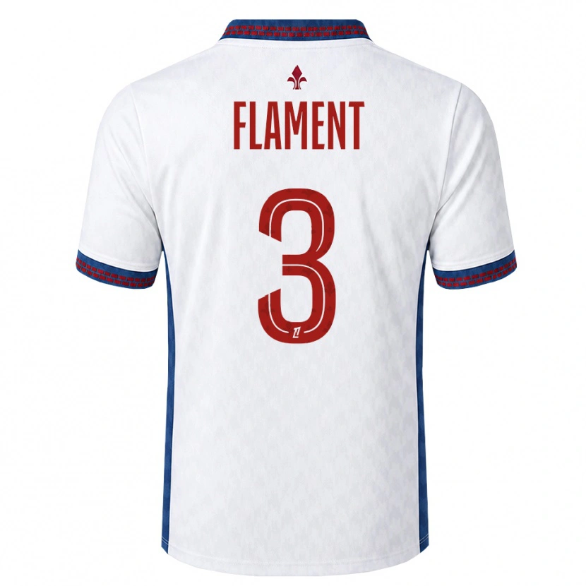 Danxen Homme Maillot Corentin Flament #3 Rouge Blanc Bleu Tenues Extérieur 2026/27 T-Shirt