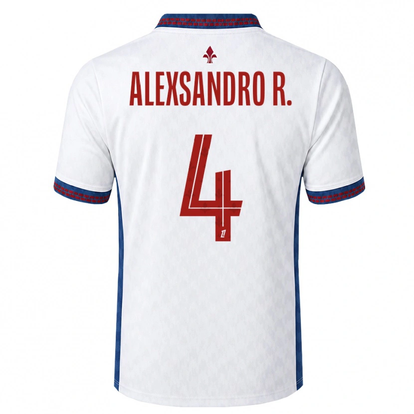 Danxen Homme Maillot Alexsandro Victor De Souza Ribeiro #4 Rouge Blanc Bleu Tenues Extérieur 2026/27 T-Shirt