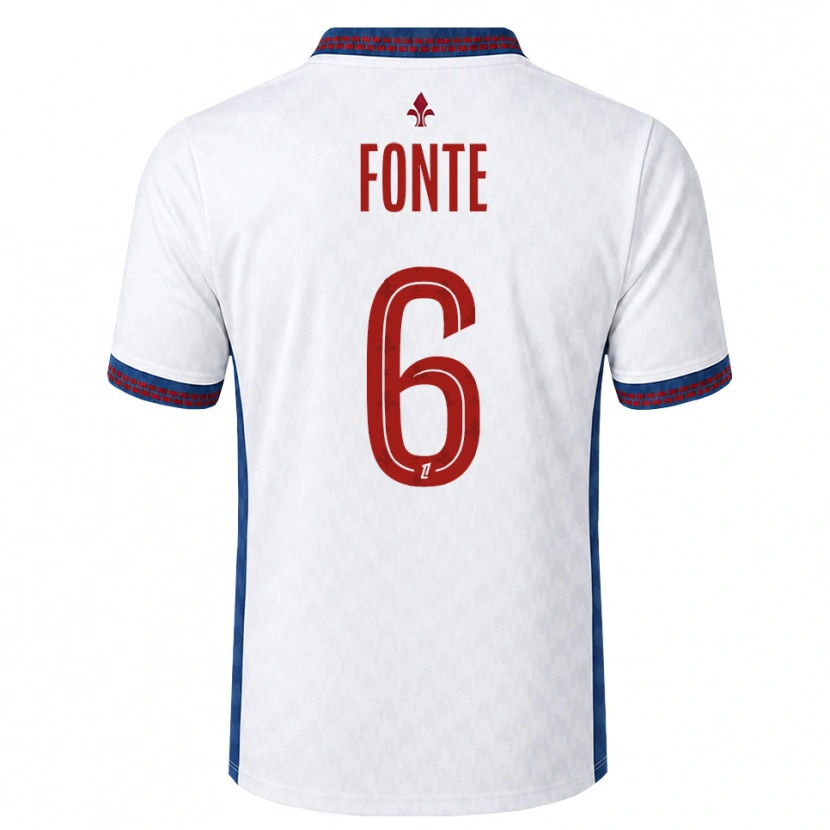 Danxen Homme Maillot Jose Fonte #6 Rouge Blanc Bleu Tenues Extérieur 2026/27 T-Shirt