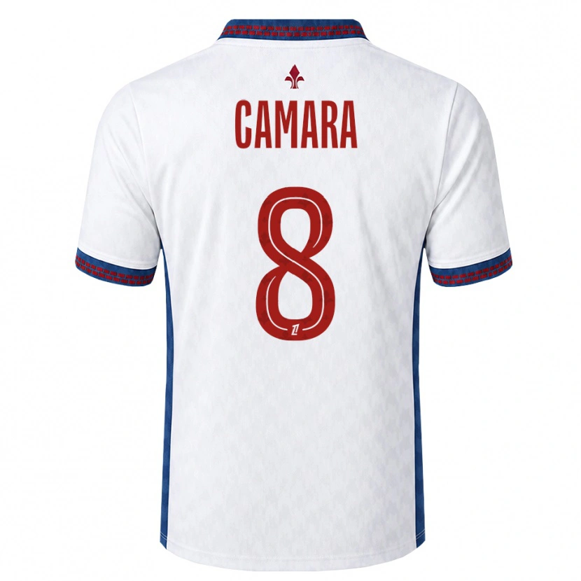 Danxen Homme Maillot Ismaël Camara #8 Rouge Blanc Bleu Tenues Extérieur 2026/27 T-Shirt