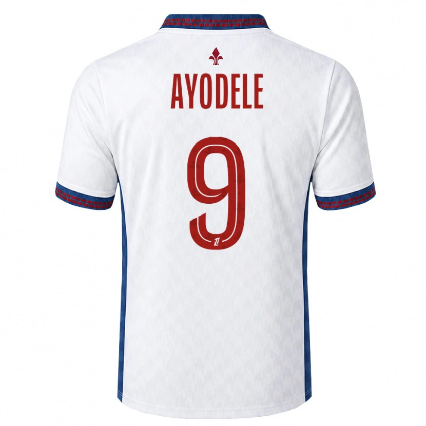 Danxen Homme Maillot Adeshina Ayodele #9 Rouge Blanc Bleu Tenues Extérieur 2026/27 T-Shirt