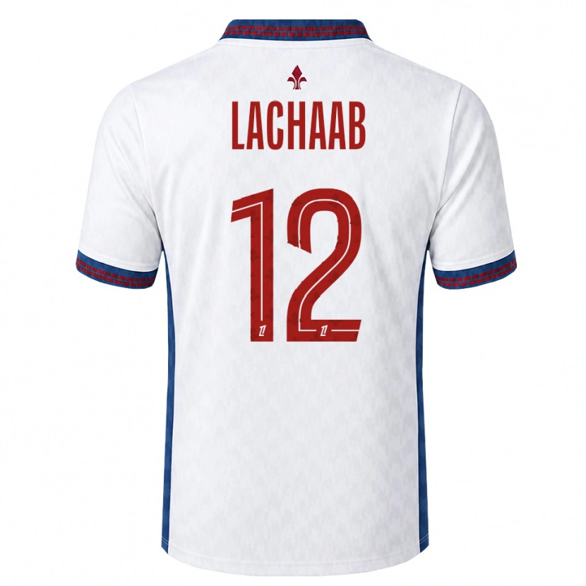 Danxen Homme Maillot Younes Lachaab #12 Rouge Blanc Bleu Tenues Extérieur 2026/27 T-Shirt
