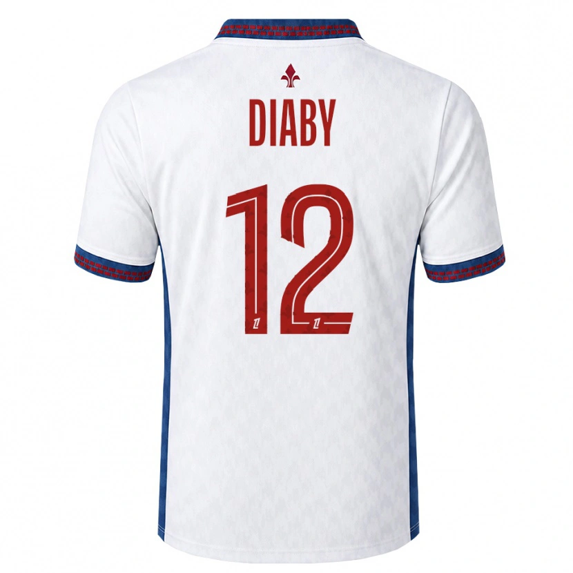 Danxen Homme Maillot Bafodé Diaby #12 Rouge Blanc Bleu Tenues Extérieur 2026/27 T-Shirt