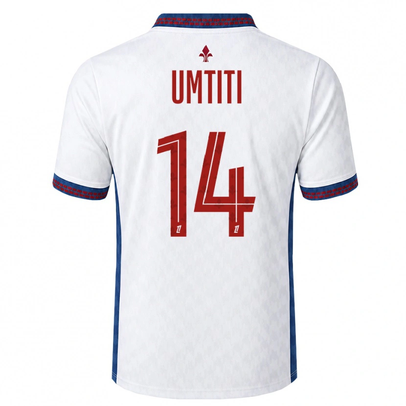 Danxen Homme Maillot Samuel Umtiti #14 Rouge Blanc Bleu Tenues Extérieur 2026/27 T-Shirt